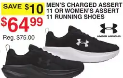 Dunham's Sports MEN'S CHARGED ASSERT 11 OR WOMEN'S ASSERT 11 RUNNING SHOES offer