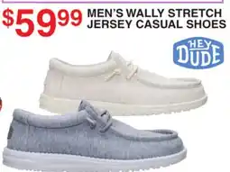 Dunham's Sports MEN'S WALLY STRETCH JERSEY CASUAL SHOES offer
