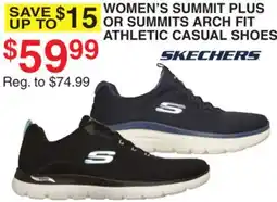 Dunham's Sports WOMEN'S SUMMIT PLUS OR SUMMITS ARCH FIT ATHLETIC CASUAL SHOES offer