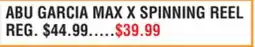Dunham's Sports ABU GARCIA MAX X SPINNING REEL offer