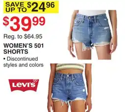 Dunham's Sports LEVI'S WOMEN'S 501 SHORTS offer