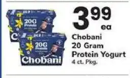 Safeway Chobani 20 Gram Protein Yogurt offer