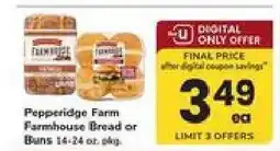 Safeway Pepperidge Farm Farmhouse Bread or Buns offer