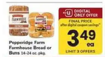 Safeway Pepperidge Farm Farmhouse Bread or Buns offer