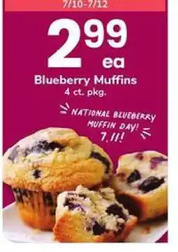 Safeway Blueberry Muffins offer