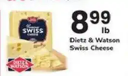 Safeway Dietz & Watson Swiss Cheese offer