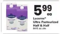 Safeway Lucerne Ultra-Pasteurized Half & Half offer