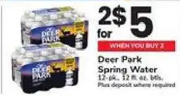 Safeway Deer Park Spring Water offer