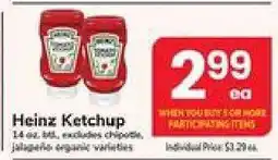 Safeway Heinz Ketchup offer