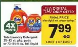 Safeway Tide Laundry Detergent offer