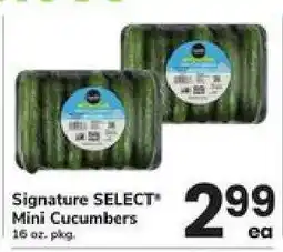 Safeway Signature SELECT Mini Cucumbers offer