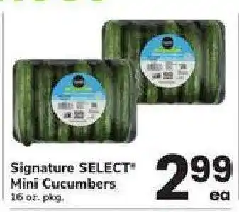Safeway Signature SELECT Mini Cucumbers offer