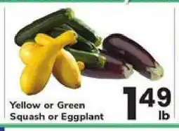 Safeway Yellow or Green Squash or Eggplant offer