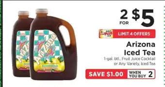 ShopRite Arizona Iced Tea offer