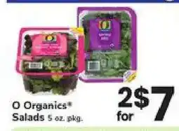 Safeway O Organics Salads offer