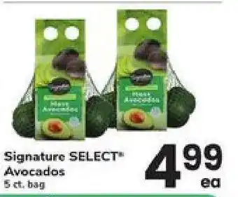 Safeway Signature Select Avocados offer