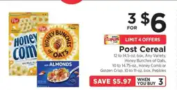 ShopRite Post Cereal offer