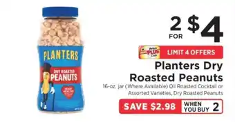 ShopRite Planters Dry Roasted Peanuts offer