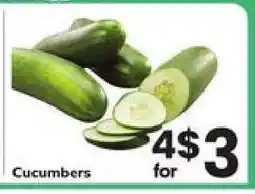 Safeway Cucumbers offer