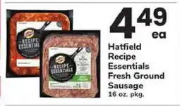 Safeway Hatfield Recipe Essentials Fresh Ground Sausage offer
