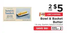 ShopRite Bowl & Basket Butter offer