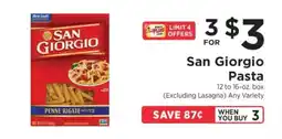 ShopRite San Giorgio Pasta offer