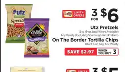 ShopRite Utz Pretzels & On the Border Tortilla Chips offer