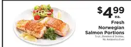 ShopRite Fresh Norwegian Salmon Portions offer