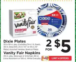 ShopRite Dixie Plates offer