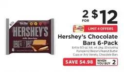 ShopRite Hershey's Chocolate Bars 6-Pack offer