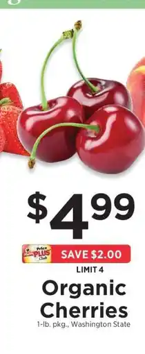 ShopRite Organic Cherries offer