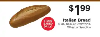 ShopRite Italian Bread offer