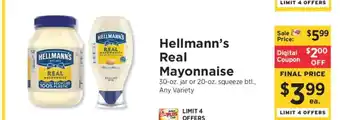 ShopRite Hellmann's Real Mayonnaise offer