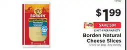 ShopRite Borden Natural Cheese Slices offer
