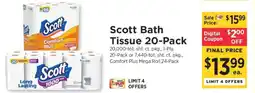 ShopRite Scott Bath Tissue 20-Pack offer