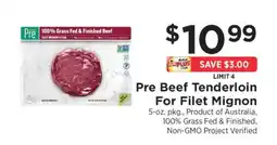 ShopRite Pre Beef Tenderloin for Filet Mignon offer