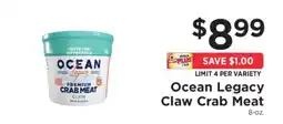 ShopRite Ocean Legacy Claw Crab Meat offer