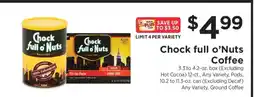 ShopRite Chock Full o'Nuts Coffee offer
