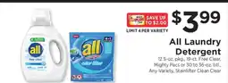 ShopRite all Laundry Detergent offer
