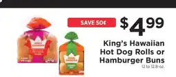 ShopRite King's Hawaiian Hot Dog Rolls or Hamburger Buns offer