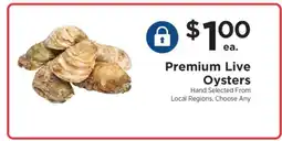 ShopRite Premium Live Oysters offer