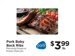 ShopRite Pork Baby Back Ribs offer