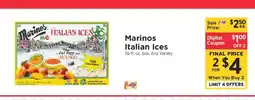 ShopRite Marinos Italian Ices offer