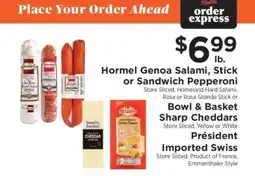 ShopRite Hormel Genoa Salami, Stick or Sandwich Pepperoni offer