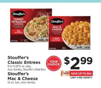 ShopRite Stouffer's Classic Entrées offer