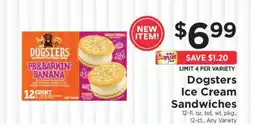 ShopRite Dogsters Ice Cream Sandwiches offer