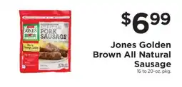 ShopRite Jones Golden Brown All Natural Sausage offer