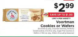 ShopRite Voortman Cookies or Wafers offer