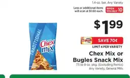 ShopRite Chex Mix or Bugles Snack Mix offer