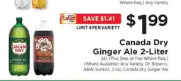 ShopRite Canada Dry Ginger Ale 2- liter offer